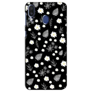 Чехлы с тематикой "ЦВЕТЫ" на Samsung Galaxy M20 (M205) (цветение на чорном)