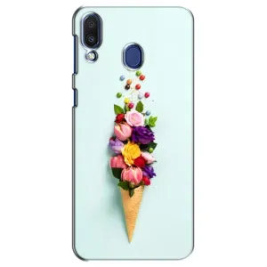 Чехлы с тематикой "ЦВЕТЫ" на Samsung Galaxy M20 (M205) (Цветок-мороженное)