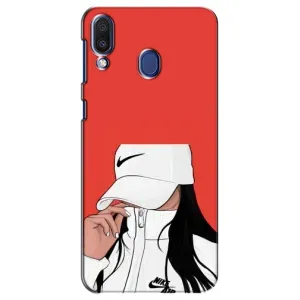 Силиконовый Чехол на Samsung Galaxy M20 (M205) с картинкой Стильных Девушек (Девушка Nike)