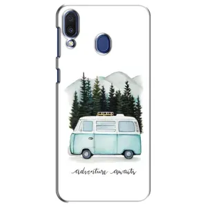 Силиконовый бампер с картинкой машины на Samsung Galaxy M20 (M205) (Домик на колесах)