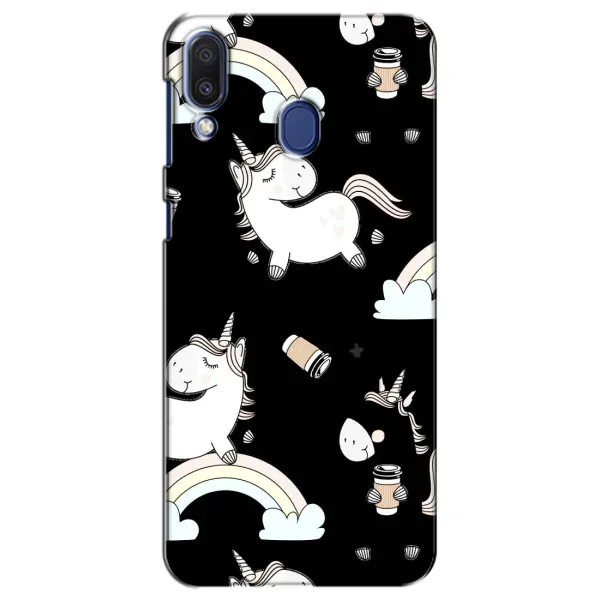 Чехол с рисунком «Единорог с кофе» для Samsung Galaxy M20 (M205) Чехол с рисунком «Единорог с кофе» для Samsung Galaxy M20 (M205)