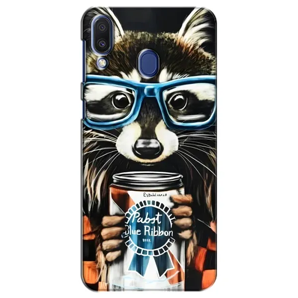 Чехол с рисунком «Енот в очках» для Samsung Galaxy M20 (M205) Чехол с рисунком «Енот в очках» для Samsung Galaxy M20 (M205)