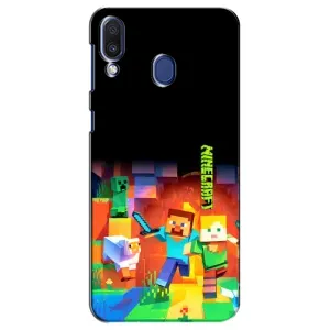 Чохли для Samsung Galaxy M20 (M205) (Персонажі МайнКрафт) (Герой Майнкрафт)