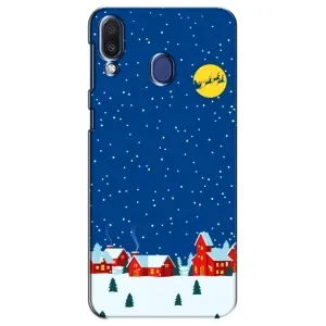 Силіконовий бампер на різдво для Samsung Galaxy M20 (M205) (Місто в снігу)