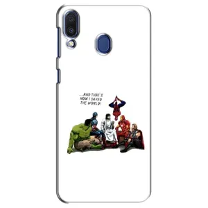 Чехлы для Samsung Galaxy M20 (M205) (Для Христиан) (Иисус супергерой)