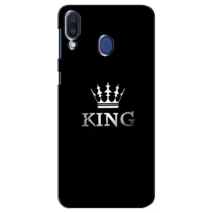 Чехол (Корона на чёрном фоне) для Самсунг M20 (KING)