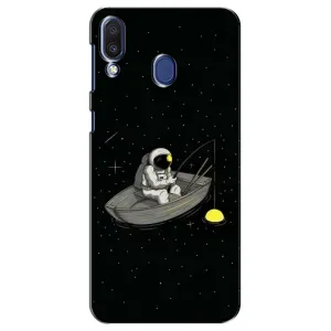 Силіконовый Чохол з принтом "Космонавти" на Samsung Galaxy M20 (M205) (Космонавт на рибалці)