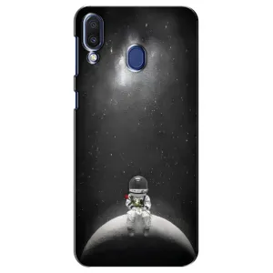 Силіконовый Чохол з принтом "Космонавти" на Samsung Galaxy M20 (M205) (Космонавт романтик)