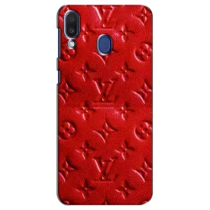 Текстурний Чохол Louis Vuitton для Самсунг М20 (Червоний ЛВ)