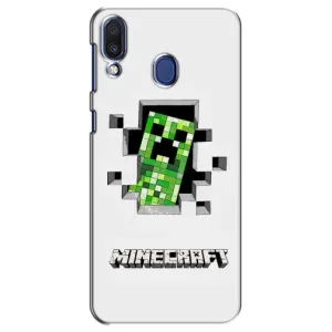 Чохли для Samsung Galaxy M20 (M205) (Персонажі МайнКрафт) (Кріпер)