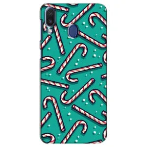 Силіконовий бампер на різдво для Samsung Galaxy M20 (M205) (Льодяники)