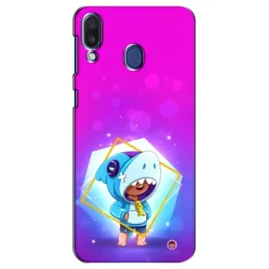 Чехол Бравл Старс для Samsung Galaxy M20 (M205) (Леон в костюме Акулы)