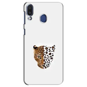 Чехол с леопардовым принтом на Samsung Galaxy M20 (M205) (Леопард на белом)