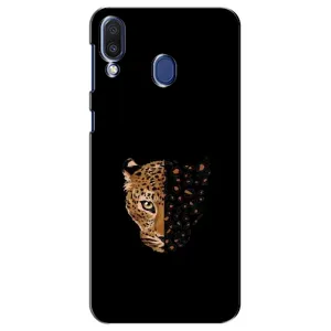 Чехол с леопардовым принтом на Samsung Galaxy M20 (M205) (Леопард на черном)