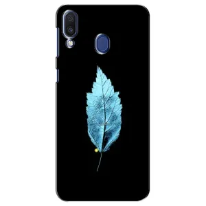 Чехол с картинками на черном фоне для Samsung Galaxy M20 (M205) (Листочек)