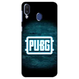 Чохол (TPU) з картинкою "Лого Пабг" на Самсунг М20 (Лого PUBG)