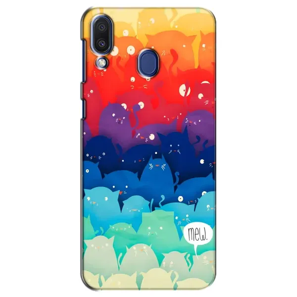Чехол с рисунком «Mew» для Samsung Galaxy M20 (M205)
