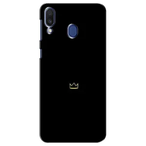 Чехол (Корона на чёрном фоне) для Самсунг M20 (Мини корона)