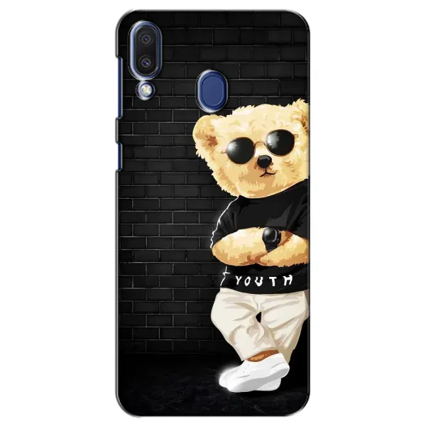 Чехол с рисунком «Мишка в очках» для Samsung Galaxy M20 (M205)