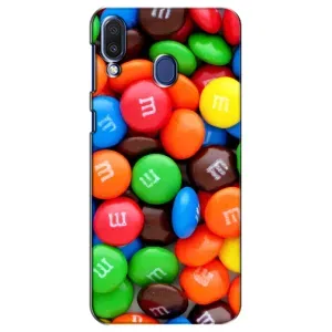 Чехол с изображением вкусной еды для Samsung Galaxy M20 (M205) (Разноцветные M&M'S)