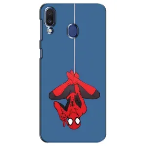 Чохол Супергерой Людина Павук на Samsung Galaxy M20 (M205) (На павутині)