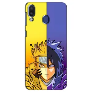 Купить Чехлы на телефон с принтом Anime для Samsung Galaxy M20 (M205) (Naruto Vs Sasuke)