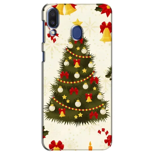 Чехол с рисунком «Новогодний принт» для Samsung Galaxy M20 (M205)