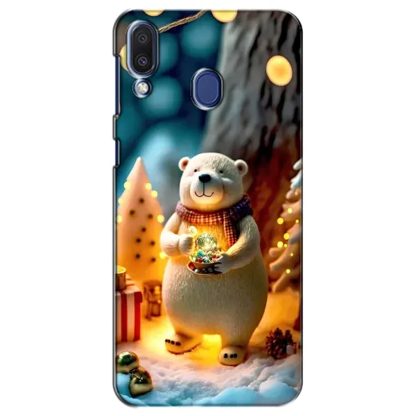 Чехол с рисунком «Новогодний ведмеженок» для Samsung Galaxy M20 (M205)