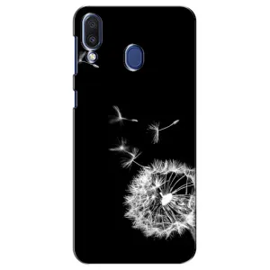 Силиконовый Чехол с одуванчиками на Samsung Galaxy M20 (M205) (Одуванчик на чёрном)