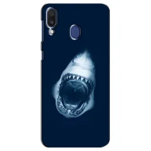 Силиконовый бампер с картинкой животных для Samsung Galaxy M20 (M205) (Пасть Акулы)