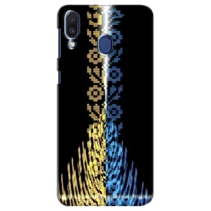 Силиконовый Чехол на Samsung Galaxy M20 (M205) (Патриотическая вышиванка)