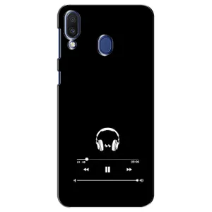 Чехол с картинками на черном фоне для Samsung Galaxy M20 (M205) (Плеер)