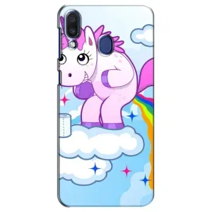 Чехол Unicorn на Samsung Galaxy M20 (M205) (Радуга единорожка)