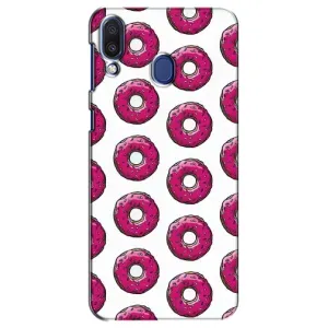 Чехол с изображением вкусной еды для Samsung Galaxy M20 (M205) (Розовые пончик)