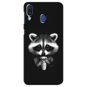 Силиконовый Чехол с Енотами на Samsung Galaxy M20 (M205) (С кофем)