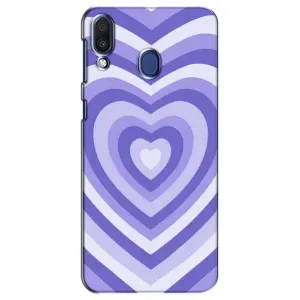 Чехлы с тематикой "Маленькие Сердечки" на Samsung Galaxy M20 (M205) (Сердце фиолет)