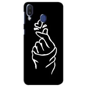 Чехлы (Знак сердечка) на Samsung Galaxy M20 (M205) (Сердце на черном)