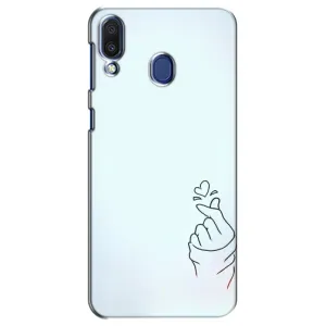 Чехлы (Знак сердечка) на Samsung Galaxy M20 (M205) (Сердце на голубом)