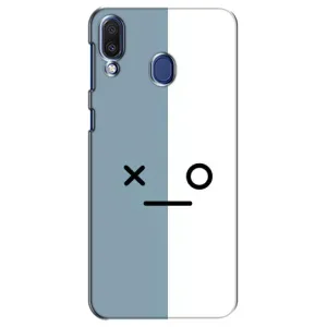 Чехол с рисунком «Серо-белый» для Samsung Galaxy M20 (M205)