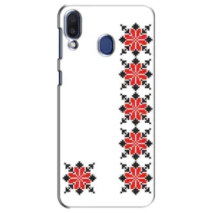 Силиконовый Чехол на Samsung Galaxy M20 (M205) с картинкой Вышиванки (Силуэт вышиванки)
