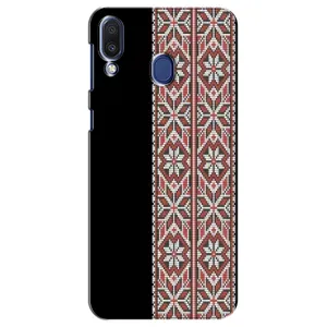 Силиконовый Чехол на Samsung Galaxy M20 (M205) с картинкой Вышиванки (Стильная вишиванка)
