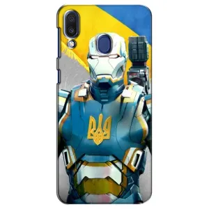 Силиконовый Чехол на Samsung Galaxy M20 (M205) (Я-Украина) (Украинский робокоп)