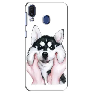 Бампер для Samsung Galaxy M20 (M205) з картинкою "Песики" (Собака Хаскі)