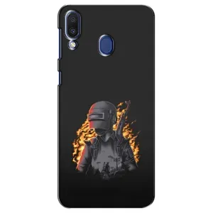 Чохол з картинкою "Герой Pubg" на Samsung Galaxy M20 (M205) (В полум'ї)