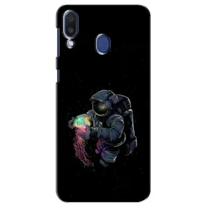 Силіконовый Чохол з принтом "Космонавти" на Samsung Galaxy M20 (M205) (В руках земля)