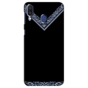 Силиконовый Чехол на Samsung Galaxy M20 (M205) (Воротник вышиванки)