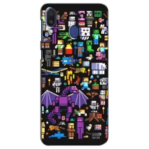 Чохол майнкрафт для Samsung Galaxy M20 (M205) (Усі персонажі)