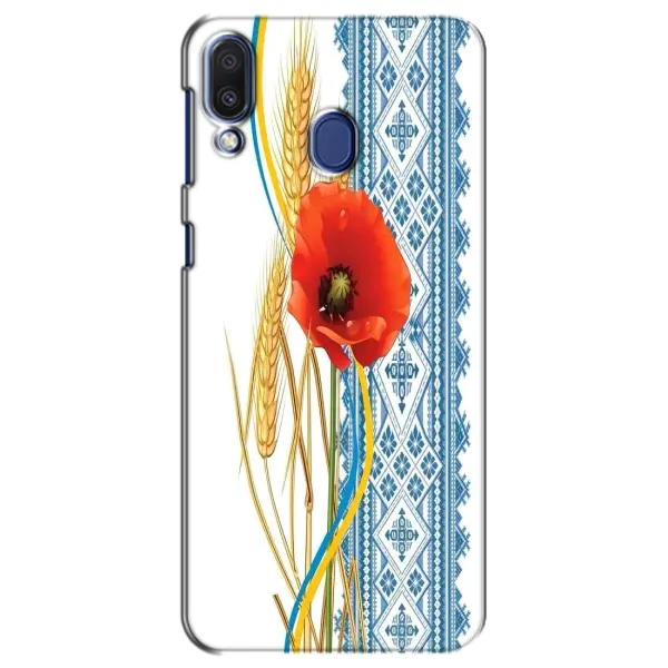 Чехол с рисунком «Вышиванка с цветком» для Samsung Galaxy M20 (M205)