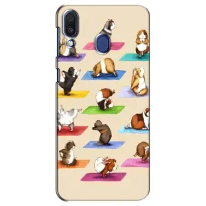 Чехол с Прикольным принтом на Samsung Galaxy M20 (M205) (Ёга свинок)