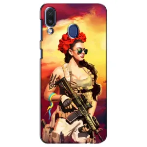 ЗСУ Чехлы (TPU) для Samsung Galaxy M20 (M205) (Женщина солдат)